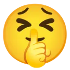 faccina che zittisce + faccina stanca