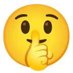 faccina che zittisce + faccina stupita