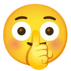 faccina che zittisce + faccina imbarazzata
