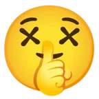 faccina che zittisce + faccina frastornata