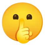 faccina che zittisce + faccina senza bocca