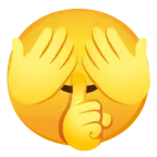 faccina che zittisce + non vedo