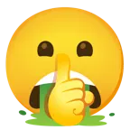 faccina che zittisce + faccina che vomita