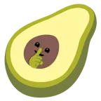 faccina che zittisce + avocado