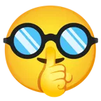 faccina che zittisce + faccina travestita