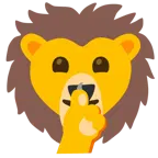 faccina che zittisce + leone