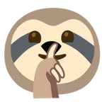 faccina che zittisce + bradipo