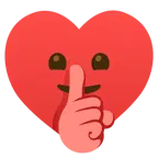 faccina che zittisce + cuori