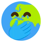 faccina con mano sulla bocca + Europa e Africa