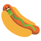faccina che vomita + hot dog