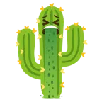 faccina che vomita + cactus