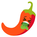 faccina che vomita + peperoncino