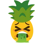 faccina che vomita + ananas