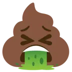 faccina che vomita + cacca