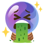 faccina che vomita + sfera di cristallo