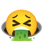 faccina che vomita + buco