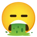 faccina che vomita + faccina inespressiva