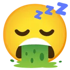 faccina che vomita + faccina che dorme