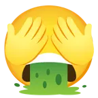 faccina che vomita + non vedo