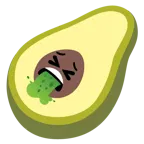 faccina che vomita + avocado