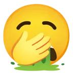faccina che vomita + faccina che sbadiglia
