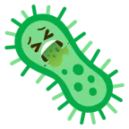 faccina che vomita + microbo