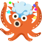 testa che esplode + polpo