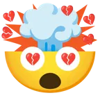 testa che esplode + cuore infranto