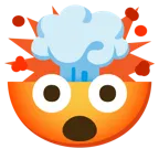 testa che esplode + faccina accigliata