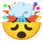 testa che esplode + faccina esausta