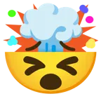 testa che esplode + faccina stanca