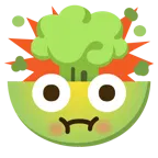 testa che esplode + faccina nauseata