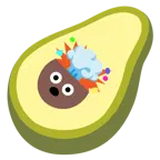 testa che esplode + avocado