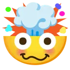 testa che esplode + faccina stordita