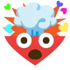 testa che esplode + cuori
