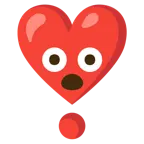 testa che esplode + punto esclamativo a cuore