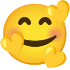 smiling face with hearts + yellow heart