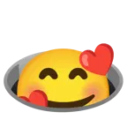 smiling face with hearts + hole
