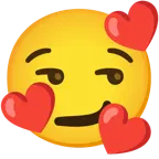smiling face with hearts + smirking face