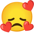 smiling face with hearts + disappointed face