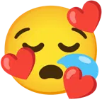 smiling face with hearts + sleepy face