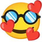 smiling face with hearts + disguised face