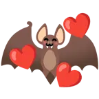 smiling face with hearts + bat