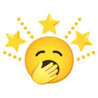 faccina che sbadiglia + stella che brilla
