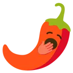 faccina che sbadiglia + peperoncino