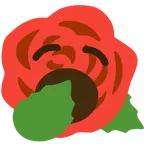 faccina che sbadiglia + rosa