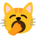 faccina che sbadiglia + muso di gatto