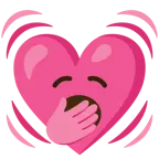 faccina che sbadiglia + cuore che batte