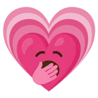 faccina che sbadiglia + cuore che cresce