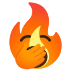faccina che sbadiglia + fuoco